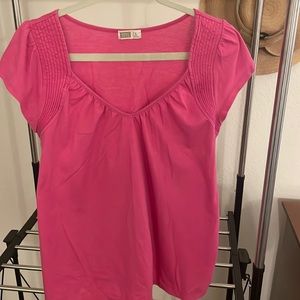 Maternity old navy hot pink T-shirt, size Large